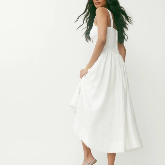Reformation White Balia Dress - Picture 2 of 9